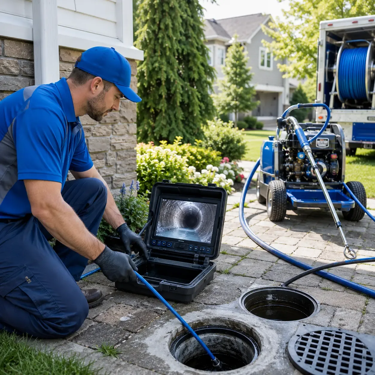 Outdoor drain cleaning professionals serving Servia, IN