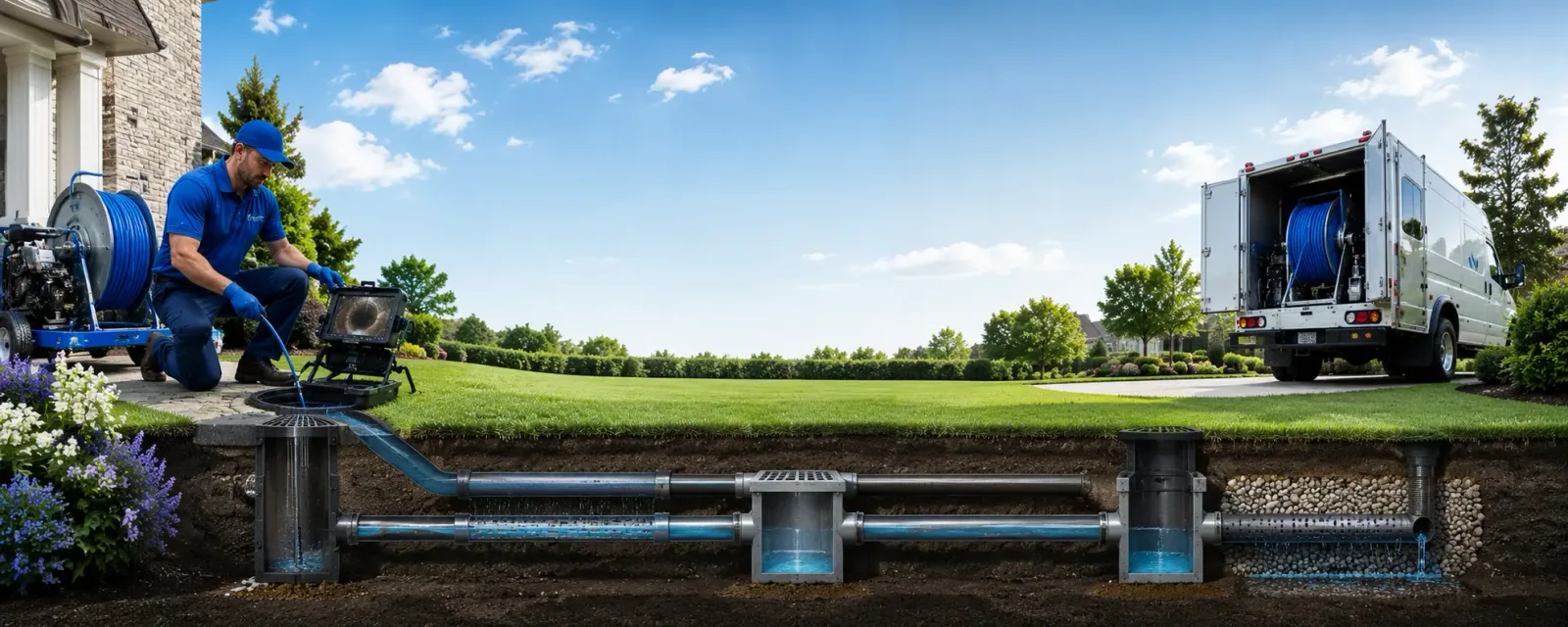 Outdoor drain cleaning information for Servia, IN